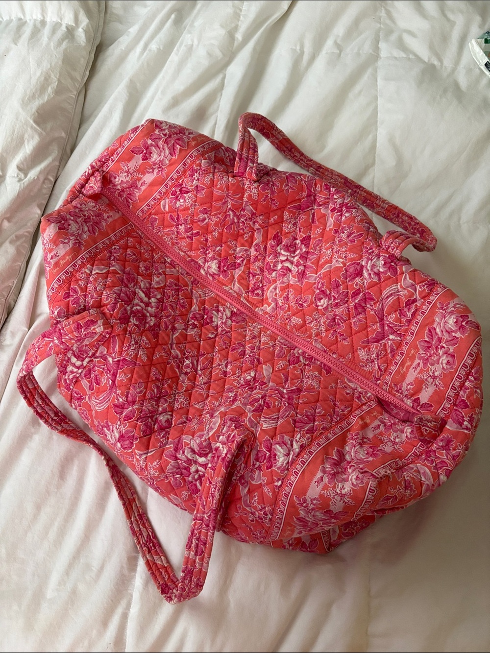 Early 00’s Vera Bradley Floral Pink Large Duffle Bag